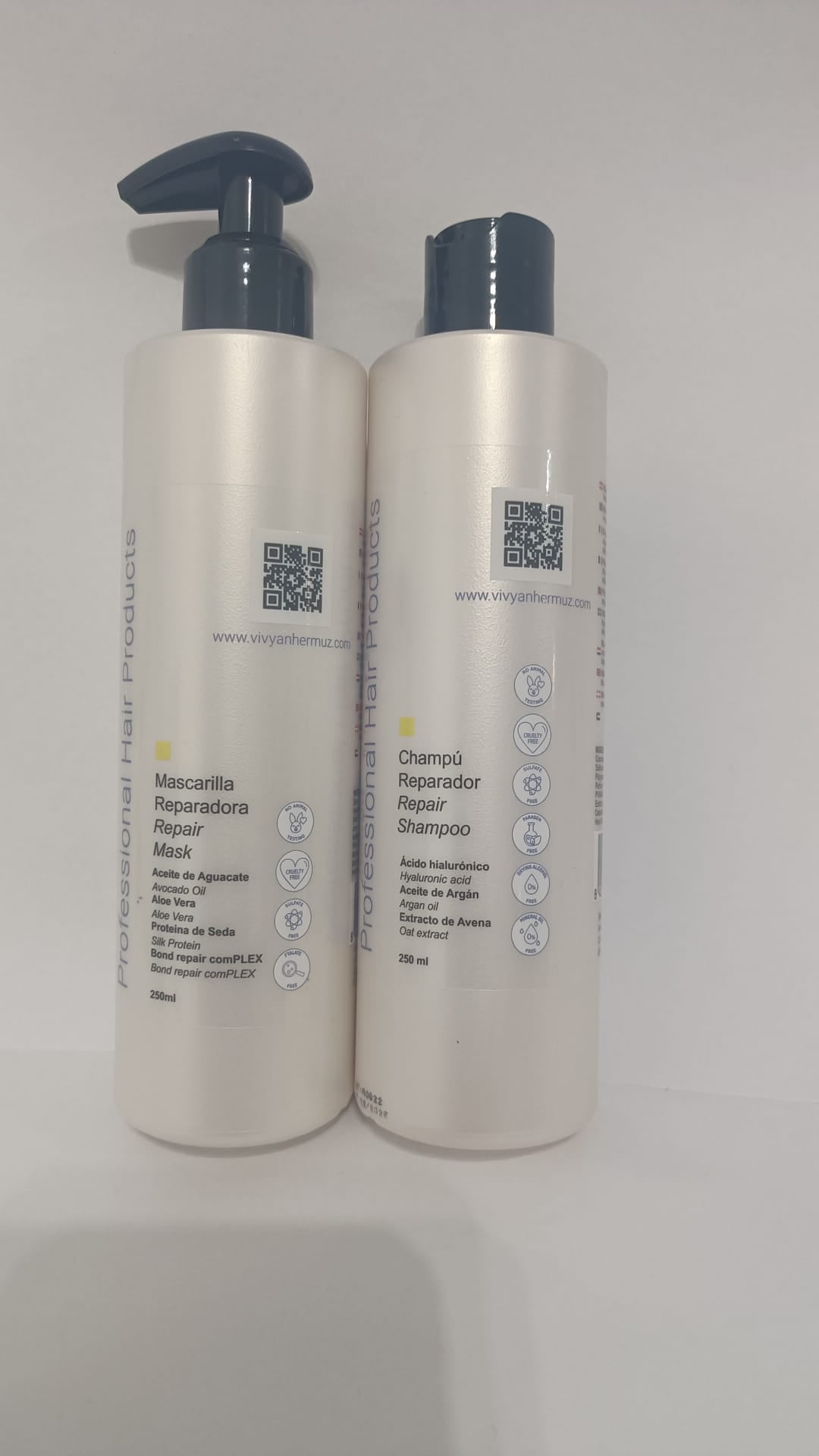 VIVYAN HERMUZ Professional Hair Products  Repair Shampoo + VIVYAN HERMUZ Professional Hair products Repair Mask